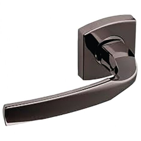 Béquille double (52 x 56 mm) ”Artis” sur rosace - BEZAULT - Diamant noir - Béquille double