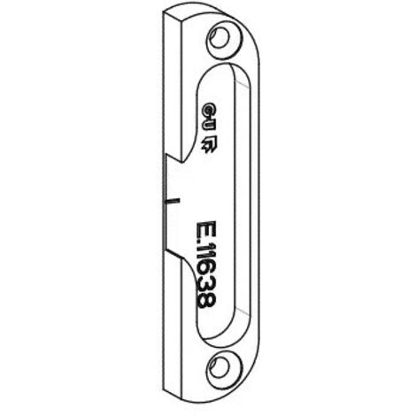 Ferco – Gâche pour crémone de galet à toupiller – En zamak traité ferGUard argent® – Pour rouleau P/EUROPA – E116380001