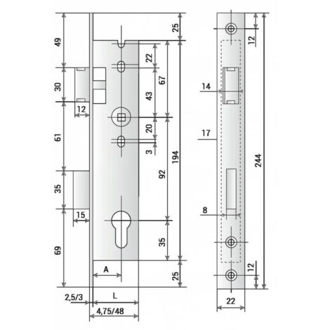 TIGE CREMONE ACIER ZIN.16X5 2M50
