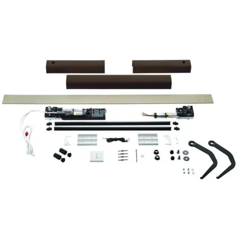 KIT OUVRE-VOLET BATTANT RAD.RAL8014 YSLO FLEX IO 2 VANTAUX