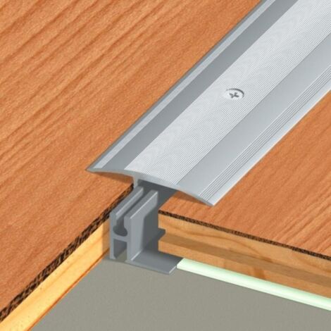 SEUIL EX.PLAT 5,5X48MMX2,7M ALU/NAT AVEC GRAND SOCLE HT DE 14 A 23MM