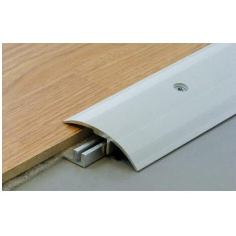 Dinac – Seuil multi-niveau aluminium 51mm – Longueur 2,7m – Socle de 0 à 20mm pour rattrapage de niveau – Fixation simplifiée - 51MMX2
