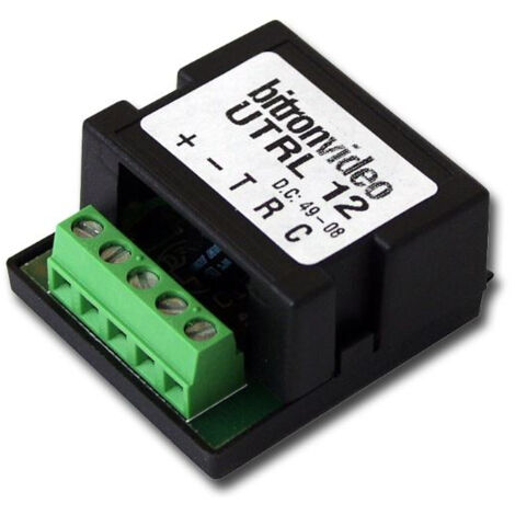 Relais de raccordement 12Vcc/Vca 10A – Contact NO/NF pour contrôle d'accès – Boîtier compact pour installations discrètes – Golmar