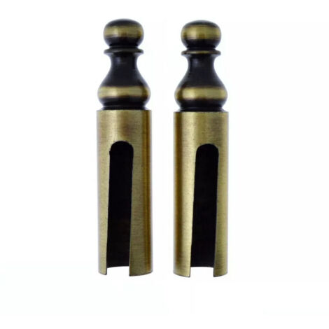 Paire cache-fiche rustique n°16 BROS pour Exacta Ø16 H.80mm vieux bronze - CF-16-A-EX16-4