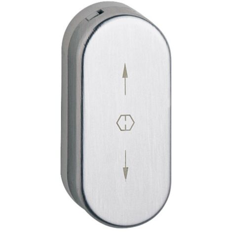 Hoppe – Rosace pour porte – Aluminium aspect inox – Diamètre 10 mm – Fixation non visible avec vis M5 – Capot coulissant amovible - U26SV