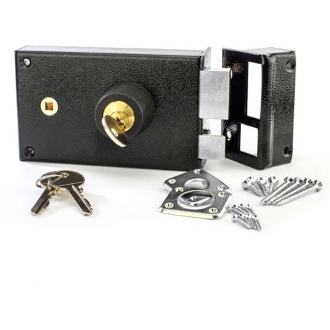 Serrure en applique cylindre rond Metalux - Droite (1/3)
