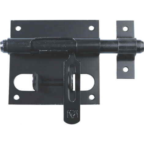 Verrou De Box Avec Porte Cadenas Diamêtre 14mm Gache Noir - Torbel (1/3)