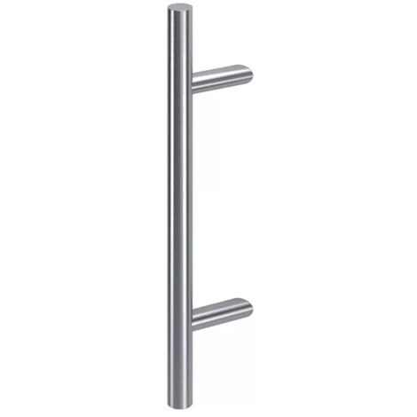Poignée de tirage inox - Poignée de tirage simple - 45° - Entraxe 1200mm - longueur 1600 mm