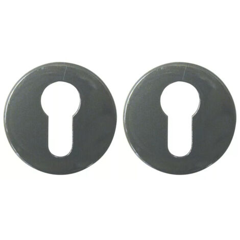 Jeu de rosaces R92/S80 (ø 52 mm - épaisseur 9 mm) - NORMBAU - NY.S 80 CYPR - clé I - Gris foncé 18