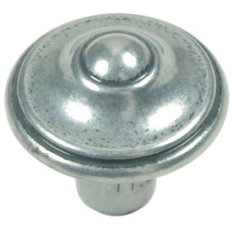 Bouton rustique Ø 30 mm zamak vieux bronze - 0613 - METAKOR (1/4)