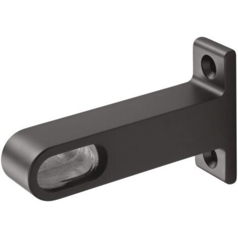 Support d'extrémité en aluminium à montage sous tablette. finition noir - HERMETA METAALWAREN BV (1/3)