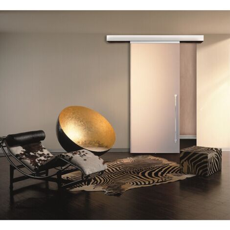 Kit de porte coulissante intérieure Palma - charge 40 à 80 kg - rail en aluminium longueur 3 m - KRONA KOBLENZ (1/3)