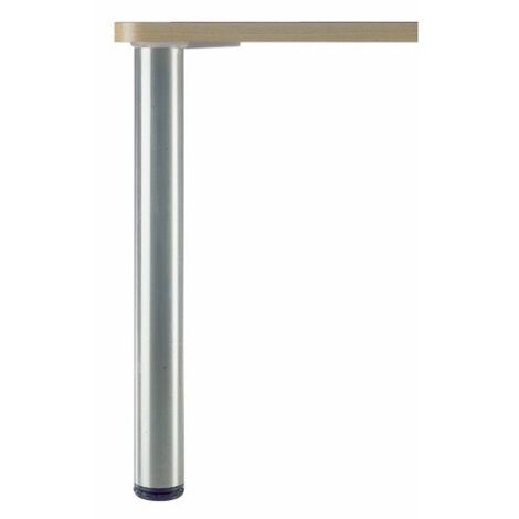 PIED GRANDE HAUTEUR Ø80X1100MM ASPECT INOX BROSSE - CAMAR
