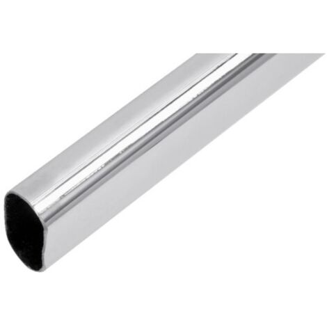 Tube de penderie ovale 30 x 15 acier laitonné longueur 3m épaisseur 0.7 mm - BILCOCQ DUVAL