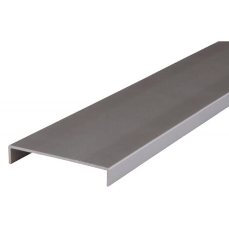 Nez de cloison en aluminium - largeur intérieure 78 mm - longueur 2600 mm - finition noir - NORDLINGER PRO