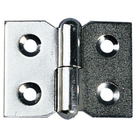 Paumelle de meuble acier nickelé 30 x 40 mm gauche - MONIN
