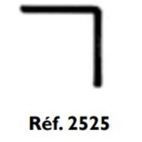 Profil en 'L' 2525 PRUNIER - 25x25 mm x 2.6 m - blanc - LBP2525