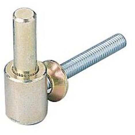 Gond sur platine droite acier zingué axe Ø 14 mm - TORBEL INDUSTRIE