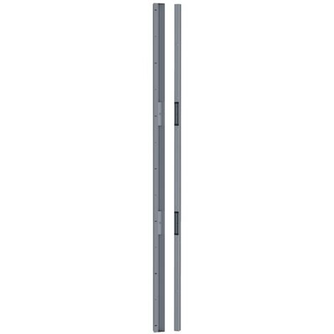 Bandeau ventouses 2 x 300 kg en 2500 mm 12-48 Volts DC automatique blanc RAL 9016 satiné - SEWOSY