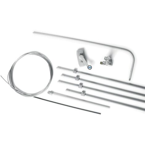 Ferme imposte à câble type Bravo kit liaison 3 m gris - ULTRAFLEX CONTROL SYSTEMS