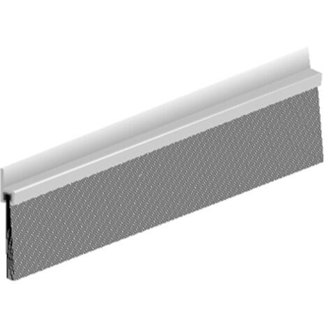 Bas de porte aluminium à brosse polypropylène 250cm – Pré-percé pour vis – Étanchéité efficace – 308403D – Elton