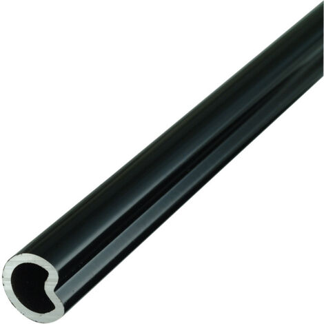 Tringle rainuré pour espagnolette - L : 2270 - Teinte : Noir satiné - TORBEL