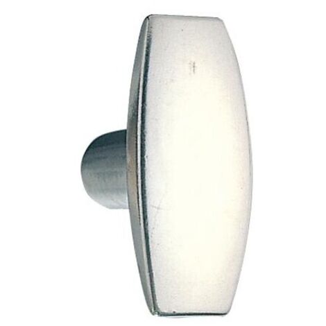 Bouton double aluminium poli 1 portee carre de 6 x 90 mm (1/2)