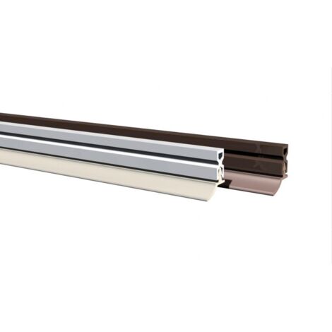 Profil d'encadrement de porte en PVC avec l�vre PVC souple type PTS - X coloris blanc (1/5)