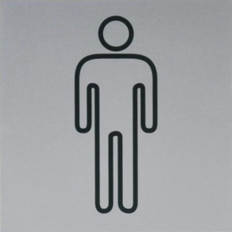 Pictogramme handicapé aluminium anodisé argent - adhésif - BILCOCQ DUVAL (1/4)