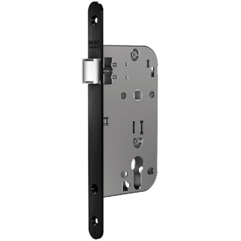 Serrure à larder monopoint 725 axe 50 mm clé I avec pêne demi-tour hôtel têtière noire - ASSA ABLOY PORTUGAL