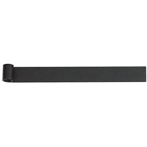 Penture acier de volet battant non perçée noir 9005 en 40 x 6 mm œil de 16 mm longueur 800 mm - BOURGEOIS FRERES