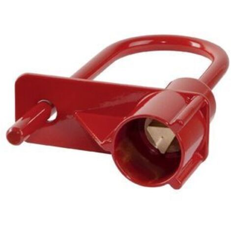 Cadenas pompier à triangle 14mm – Antivol en acier – Système de verrouillage à clé – Pour usage intensif – Couillet