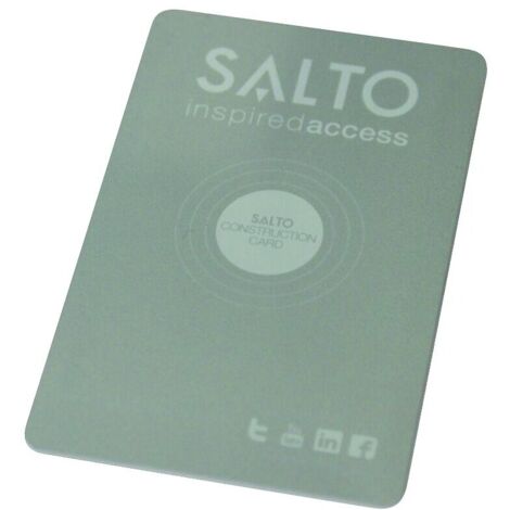 Badge carte de chantier Mifare E9000 design Salto 1Kb - SALTO SYSTEMS FRANCE