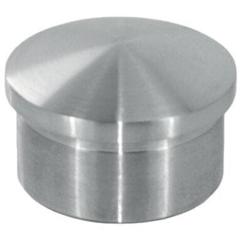 Embouts bombés à frapper pour tube Ø 42.4 x 2 mm en inox 304 - boîte de 2 - DESIGN PRODUCTION