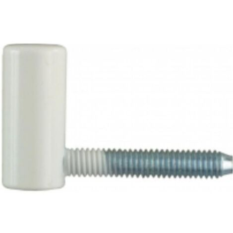 Fiche femelle CF030 tige de 7 x 40 mm pour menuiserie PVC - 15 mm - blanc (RAL 9010) - OTLAV (1/4)