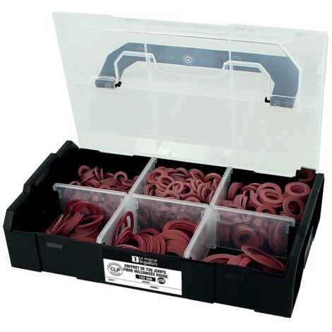Joints fibre vulcanisée rouge DGS VS4-ACS CLP Jarnon coffret L-BOXX de 720 joints - NORD PICARDIE JOINTS