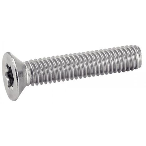 Vis métaux tête fraisée Torx T25 inox A2 filetage total DIN 965 5x10mm boîte de 200 pièces - ACTON