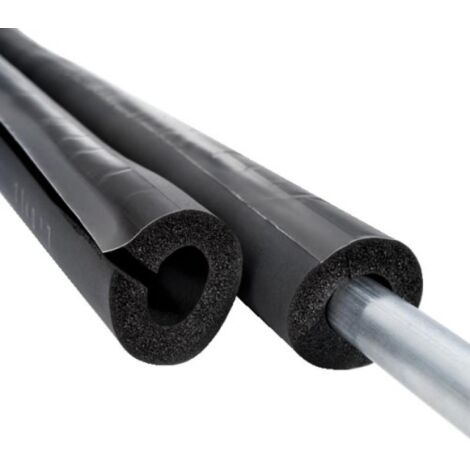 Tube isolant fendu. à recouvrement adhésif. épaisseur 32 mm. longueur 2 m. pour tuyaux diamètre 28 mm - N.M.C
