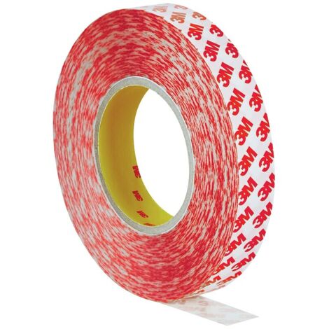 Ruban double face 3M GPT 020F support en polyester avec un adhésif acrylique et liner filmique rouleau de 50mx19mm - 3M FRANCE