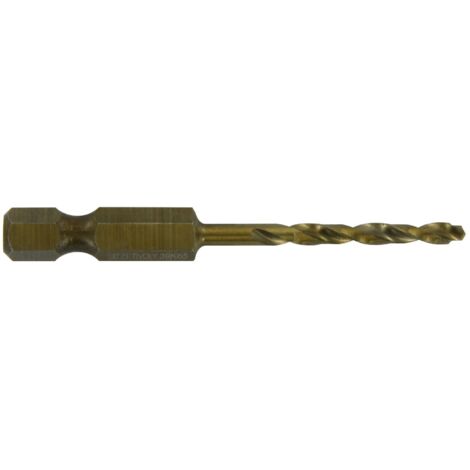 Foret métaux HSS Cobalt 5% taillé meulé affûtage TSP Premium queue hexagonale 6.35 Ø 12 mm long. totale 151 mm - TIVOLY (1/2)
