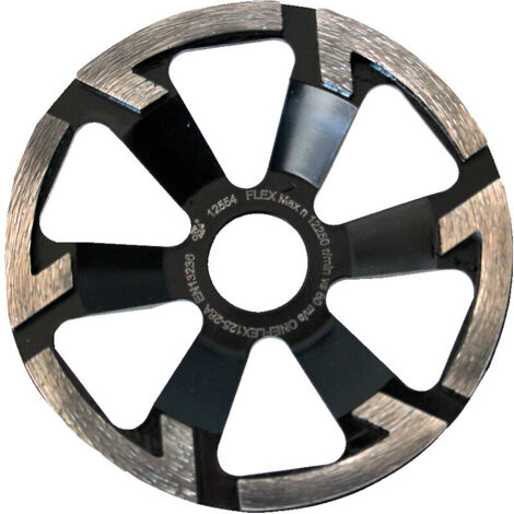 Disque diamant à surfacer pour ponçage - ONEFLEX125-28A Ø 125 mm alésage 23.5 - 28 mm. 6 segments - FLEX ELECTROPORT MACHINES ACC. FEMA