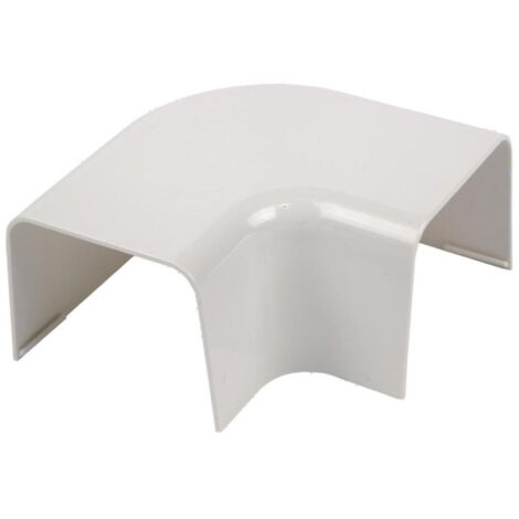 angle plat - pour goulotte de climatisation - 110 mm - eid distribution ag110cp