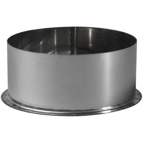TEN – Tampon inox 304 Ø180 mm – Soudure continue – Épaisseur 4/10ème – Résistance à la corrosion pour tubage Gaz, Fuel, Bois