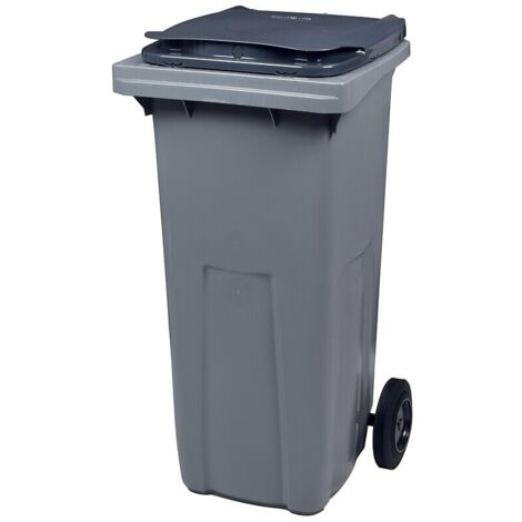 Conteneur 2 roues gris-gris 240 litres vidage par prise frontale - SN ROSSIGNOL