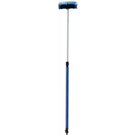Brosse de lavage télescopique avec raccord rapide longueur 1.80 m avec brosse souple - FAUQUET (1/2)