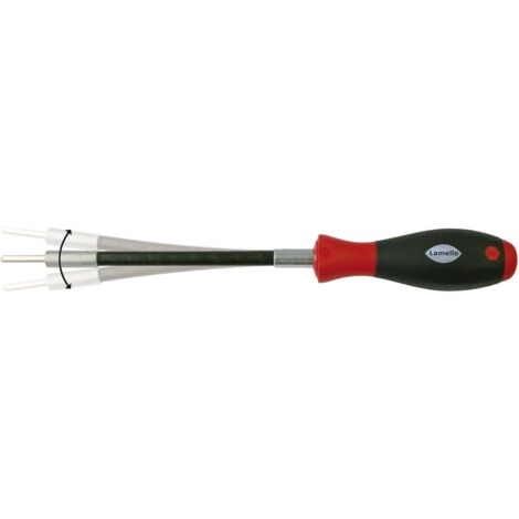 Lamello – Tournevis flexible pour montage Clamex – Tige flexible pour espaces restreints – Longueur 290 mm – 251993