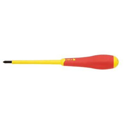 Mob Outillage – Tournevis électricien isolé 1000V 3.5x75x0.6mm plat – Acier allié chrome, vanadium et molybdène – Poignée ergonomique pour vissage précis (1/5)