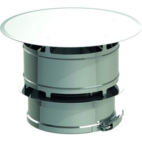 TEN – Chapeau anti-vent pour fumisterie – Largeur 150-200 mm – Résistant aux intempéries – Conçu pour espaces extérieurs