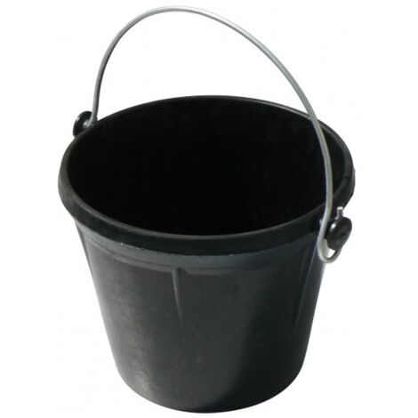 Seau en caoutchouc armé 12 litres oreilles extérieures - SOFOP (1/4)