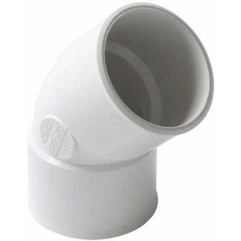 Le titre est déjà en français. Voici une version légèrement reformulée pour plus de clarté :
Coude PVC blanc 45 degrés F/F 50 CJ44B (1/4)